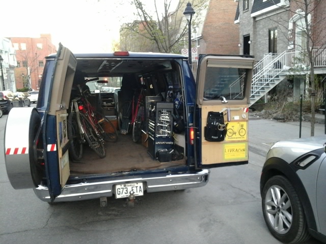 Bike delivery, road test, seat adjustment.