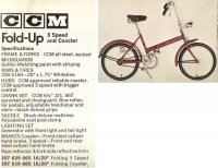 CCM Fold-Up bicycle - StephaneLapointe.com