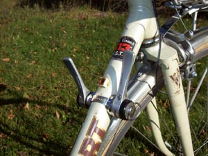 Vintage bicycle gear levers used on road bikes and city bikes