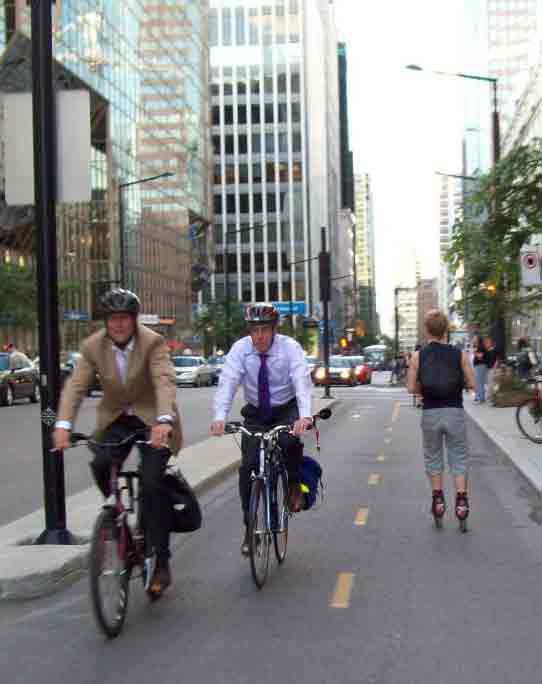 Les pistes cyclables de Montréal