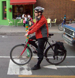 selle de vélo ajustée à la bonne hauteur